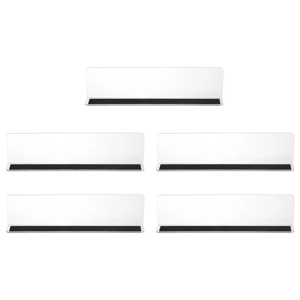 

5Pcs Supermarket Shelf Dividers Commodity Classification Clapboards Store Storage and Organization Tools