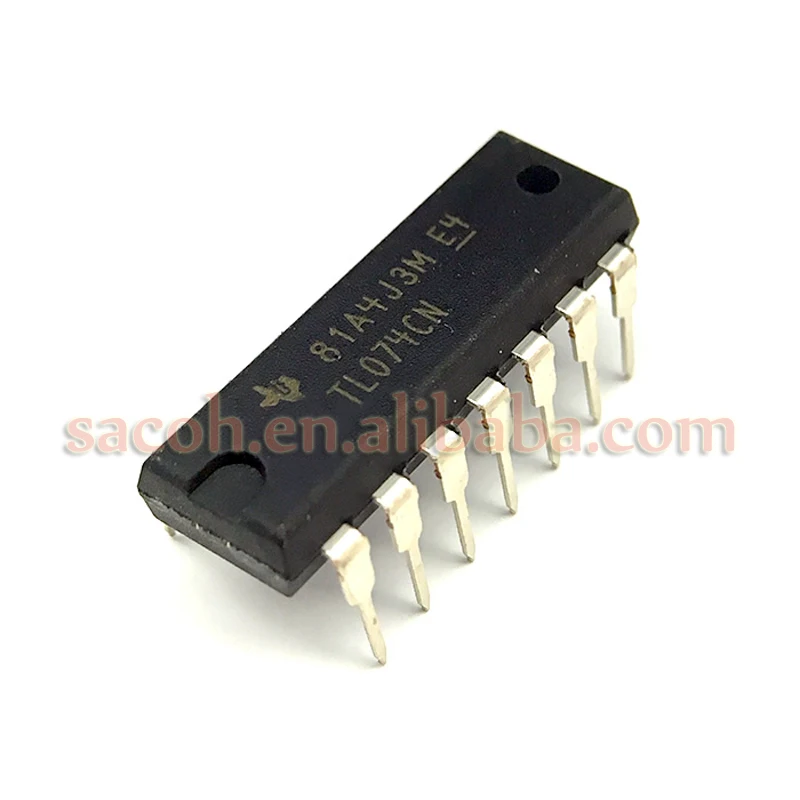 

10PCS/lot New OriginaI TL074CN or TL074IN or TL074ACN or TL074BCN TL074 DIP-14 Operational amplifier