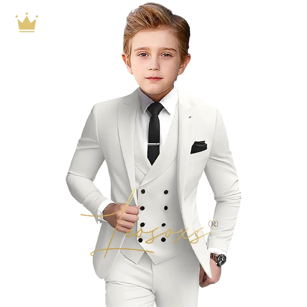 Boys tuxedo 3 piece suit, children's suits aged 3 to 16 years old suitable for weddings/parties/formal events formal wear