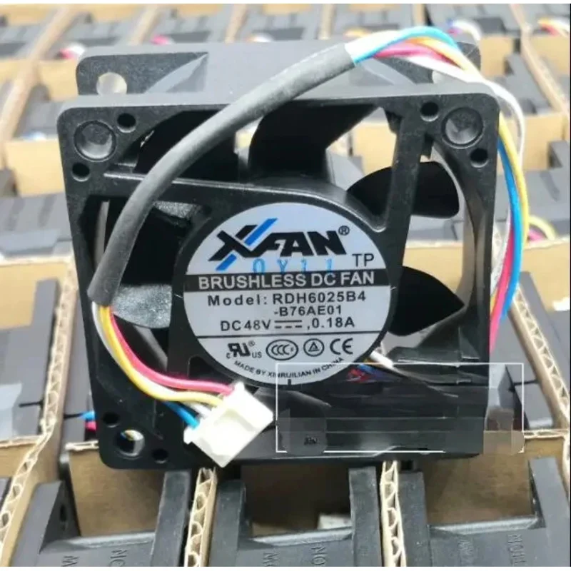 DL XFAN RDH6025B4 DC 48 В 0,18 А 60X60X25 мм 4-проводной охлаждающий вентилятор для сервера