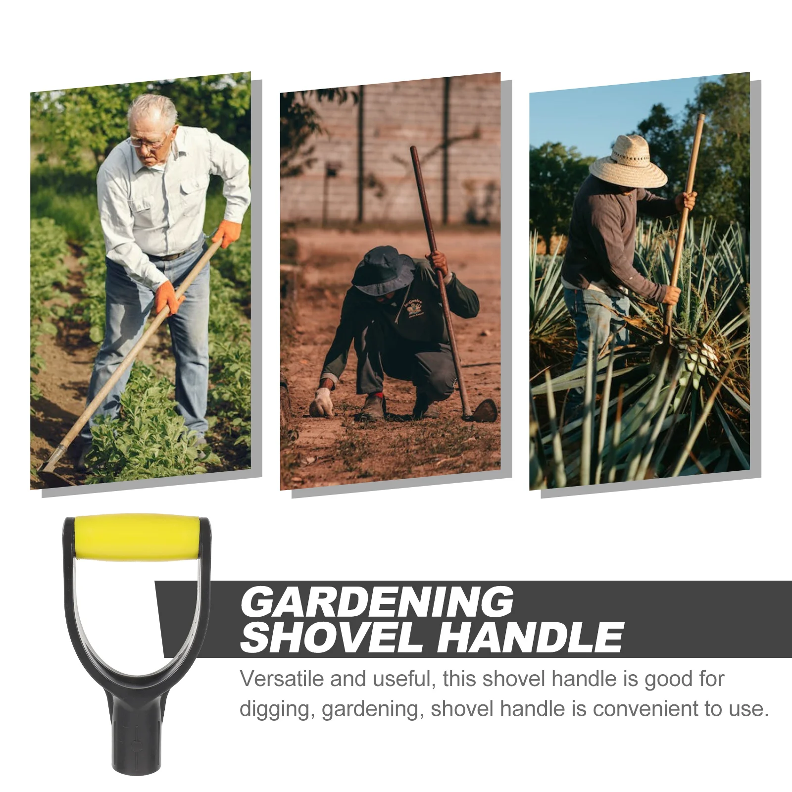 

Durable Plastic Garden Shovel Handle D Shaped Replacement Ergonomic Hand Grip Spade Handle for Outdoor Gardening