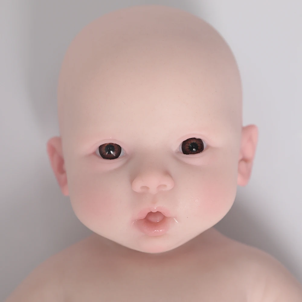 

Herpinker 100% Silicone Reborn Baby Dolls Girl Painted Realistic Newborn Lifelike Bebe Doll Toys Children Christmas Gift