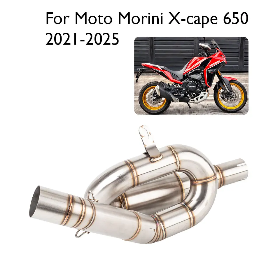 Tubo de enlace intermedio para silenciador de escape de motocicleta Moto Morini X-Cape 2021-2025 X-Cape 650 X-Cape Escape Slip-on