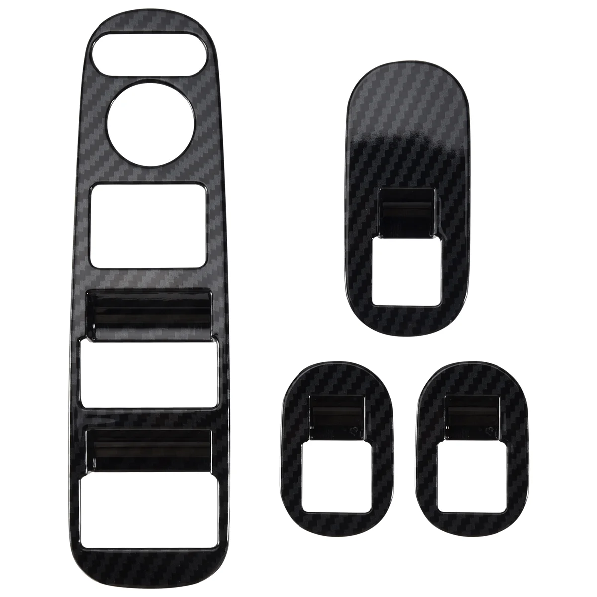 for Honda HRV HR-V VEZEL 2014-2020 Carbon Fiber Door Handle Window Lift Switch Panel Cover Trim Decorator Accessories