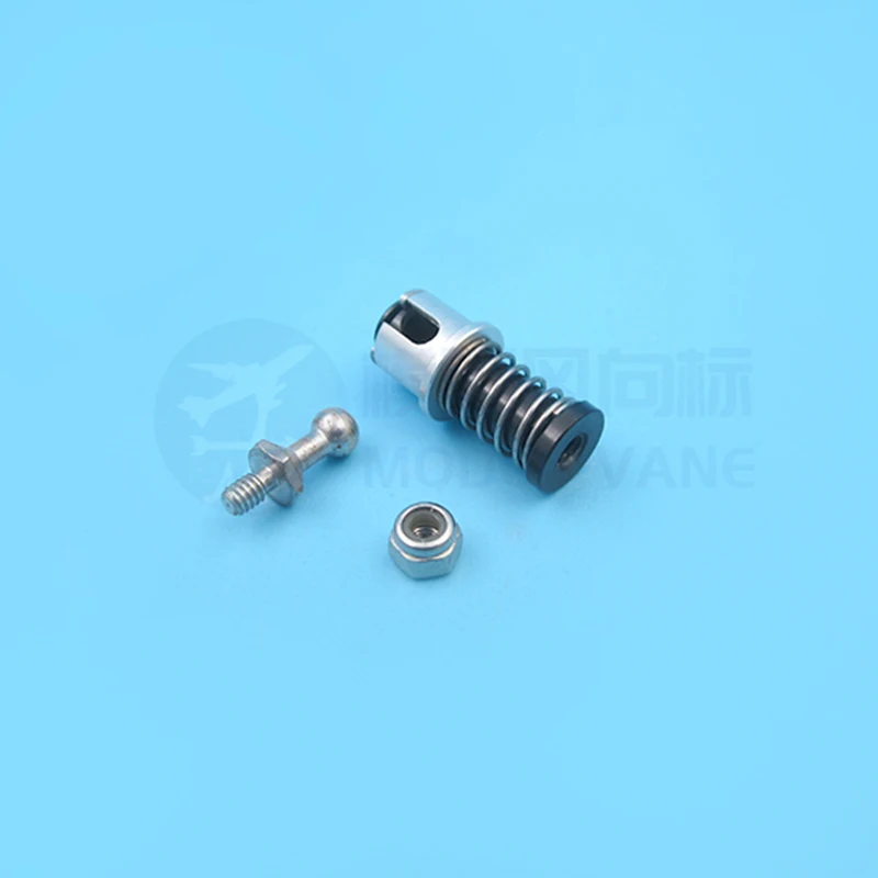 L19* Integrated Spring Positioning Bean +3mm Servo Pull Rod L150-300mm Nylon Quick Release Ball Head For RC Airplane/Boat Model