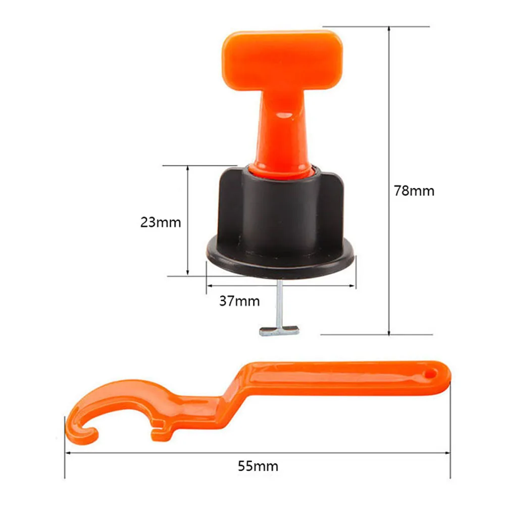 50PCS Tile Positioning Leveler Tiles Laying Auxiliary Tool with 1.5mm Pin Home Improvement Tool