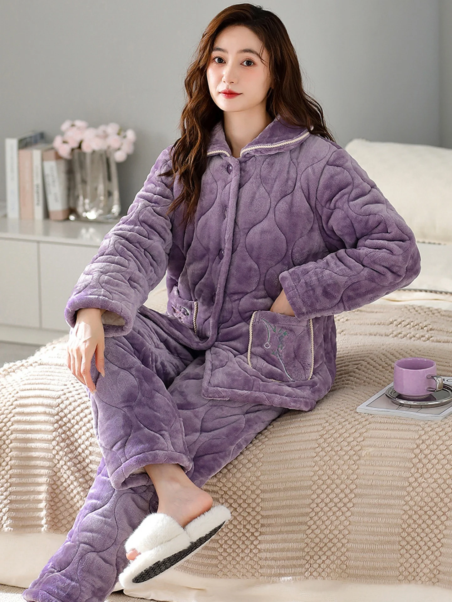 pigiama-in-pile-a-tre-strati-viola-da-donna-set-invernale-caldo-e-spesso-per-la-casa-con-maniche-lunghe-pantaloni-lunghi-e-cardigan-aperto