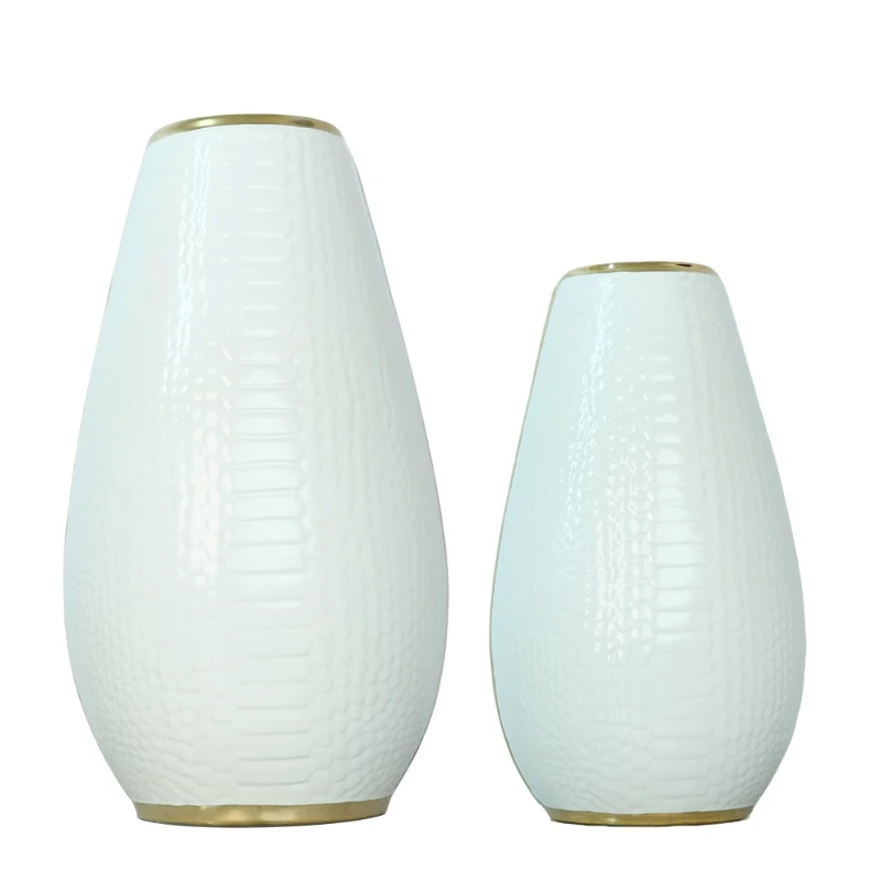 

Corn glazed gold-plated wire ceramics can be customized European style simple