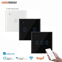 Smart Life WiFi Tuya Ewelink Light Wall Switches Touch Glass Panel Wireless Voice Remote Control by Alexa Google Home 1/2/3 Gang