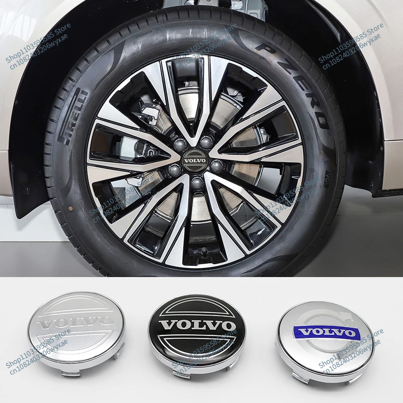 4Pcs 56/60mm Car Wheel Center Hub Cap Badge Emblem Decal Wheel Sticker For Volvo XC90 C30 T6 S60 C70 XC40 V40 XC70 V70 V60 V50