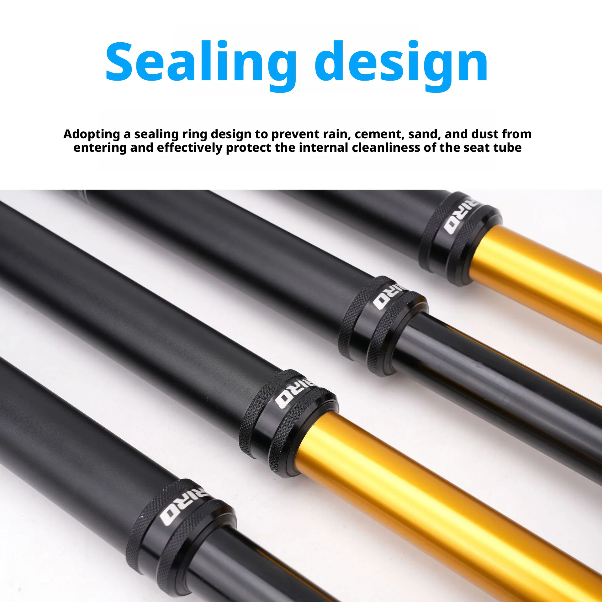 RIRO Hydraulic Lift Seatpost Aluminum Alloy MTB Dropper Post Remote Control for Mountain Bike 27.2