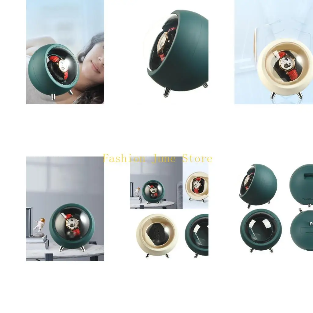 N5KA Intelligent Watch Storage Box Single Watch Winder Mute Watch Shaker Two Gear Adjustable 2 Kinds Power Supply Modes