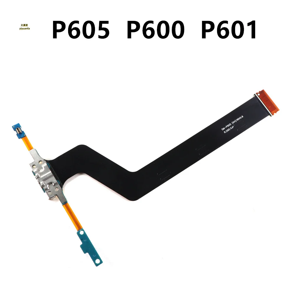 Conector de doca de carregamento usb, porta de carga, cabo flexível para samsung galaxy note 10.1 SM-P605 p600 p601