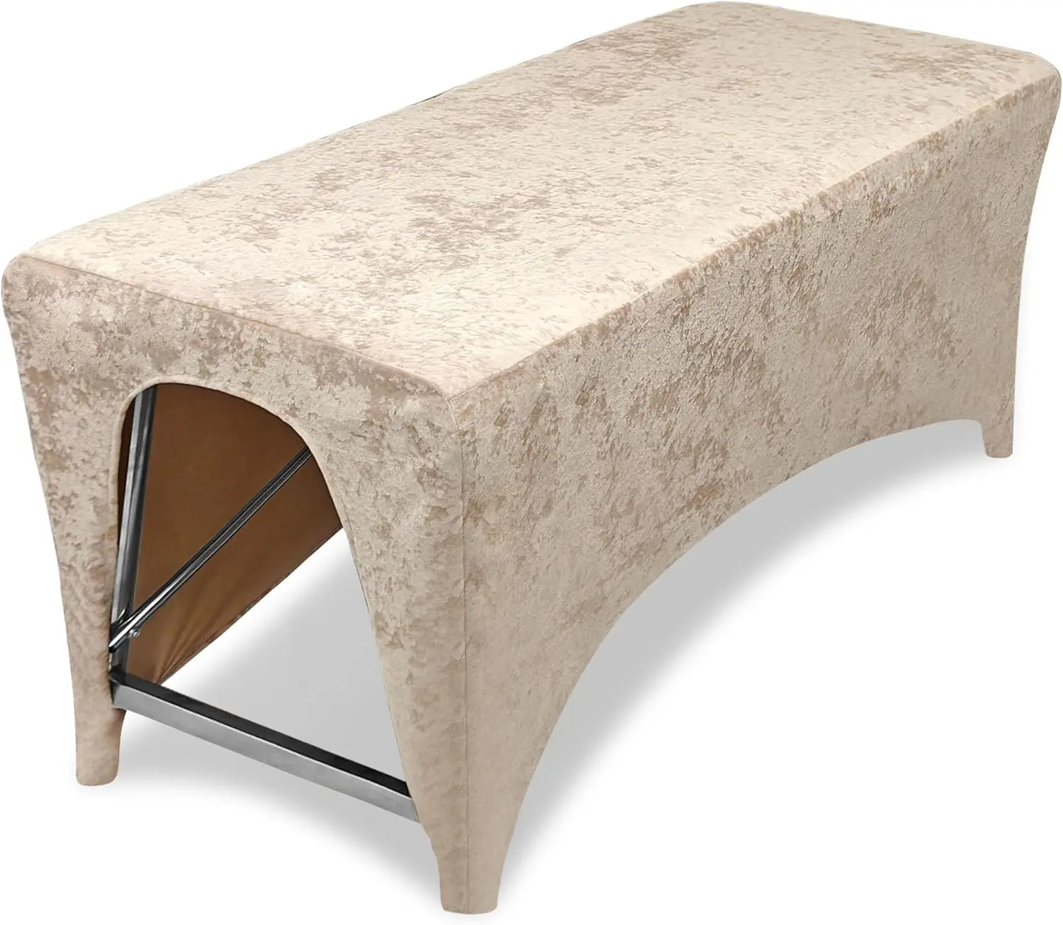 Lash Bed Foam Topper Cover, Massage Table Cover, Ergonomic Curved Mattress Topper Cover for Beauty Salon