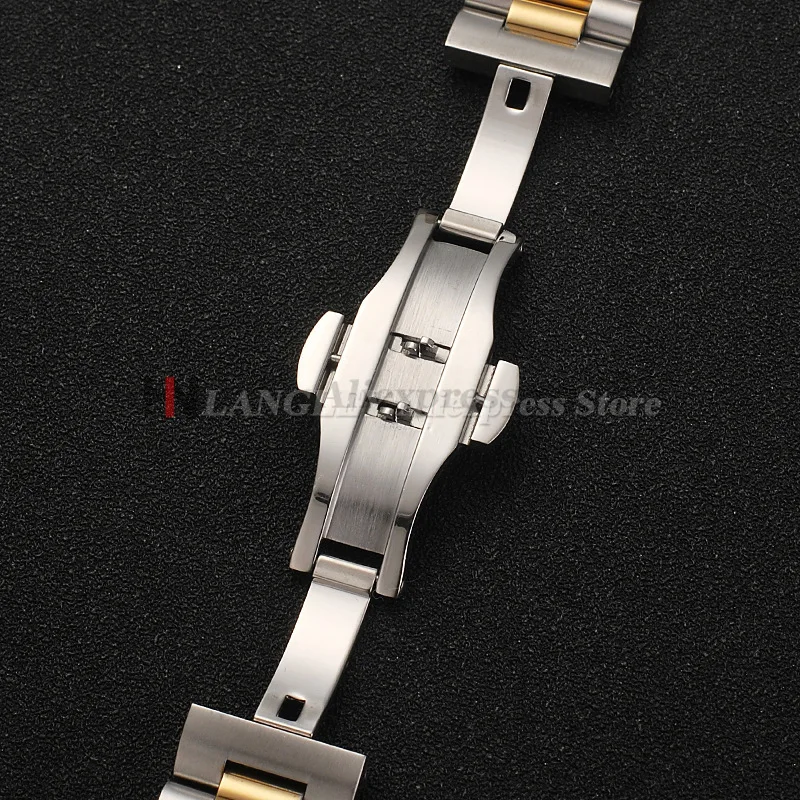 Solid Stainless Steel Watchband 10 12 13 14 16 17 18mm 19mm 20mm 21mm 22mm Replacement Men Wristband Arc End Interface Bracelets