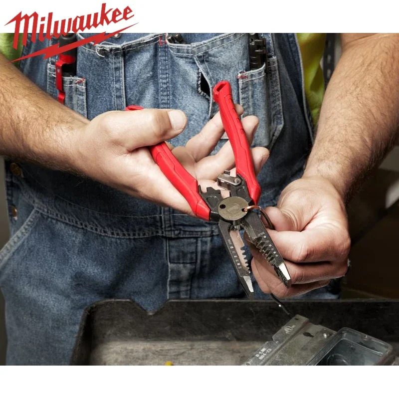 

Многофункциональные клещи для зачистки проводов Milwaukee 7-в-1, 230 мм, ручной инструмент, ремонтные клещи, тигровые клещи 4932478554/48-22-3078