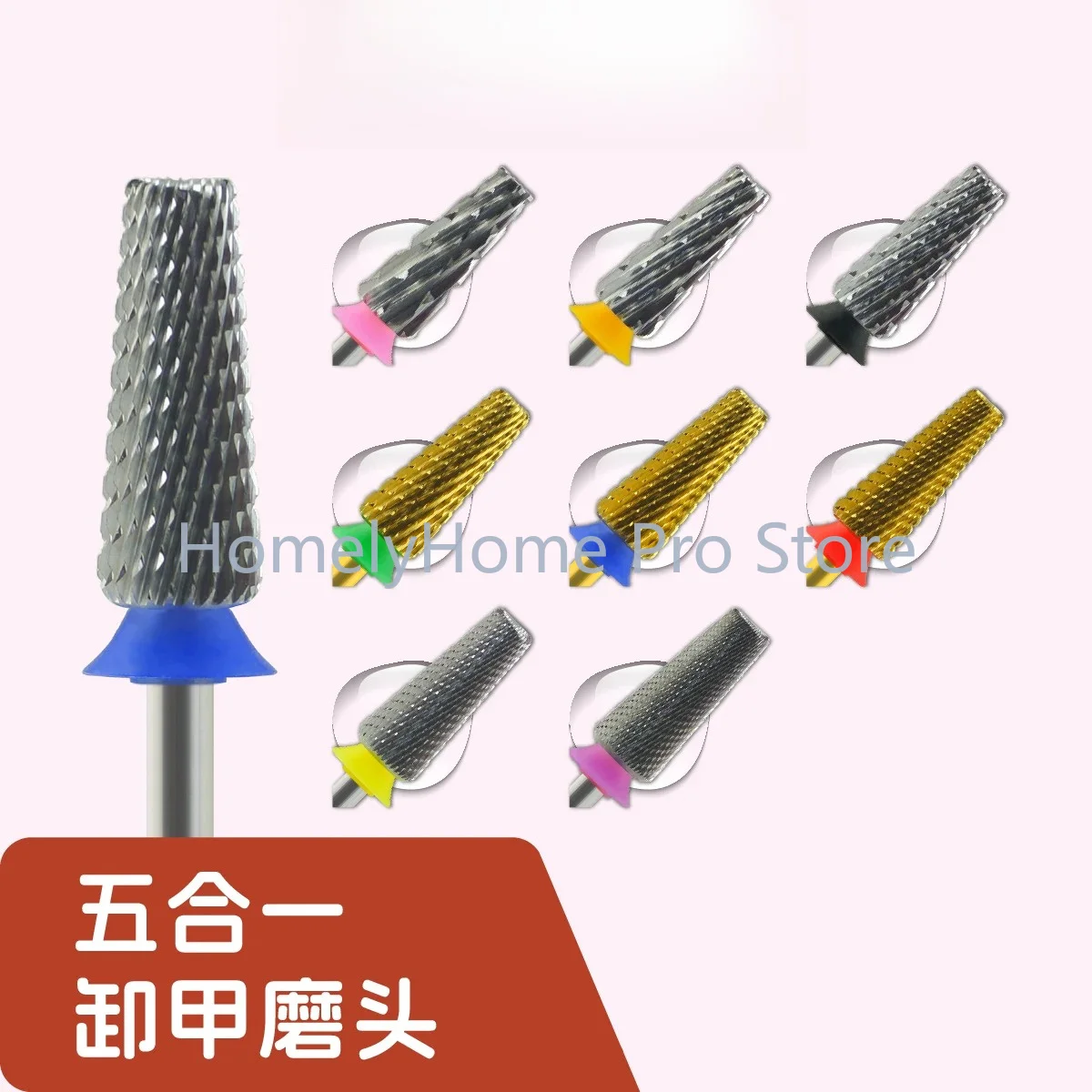 6.0Mm 5-in-1 cross tooth-tungsten steel-nail remover nail grinding head, left and right hand two-way