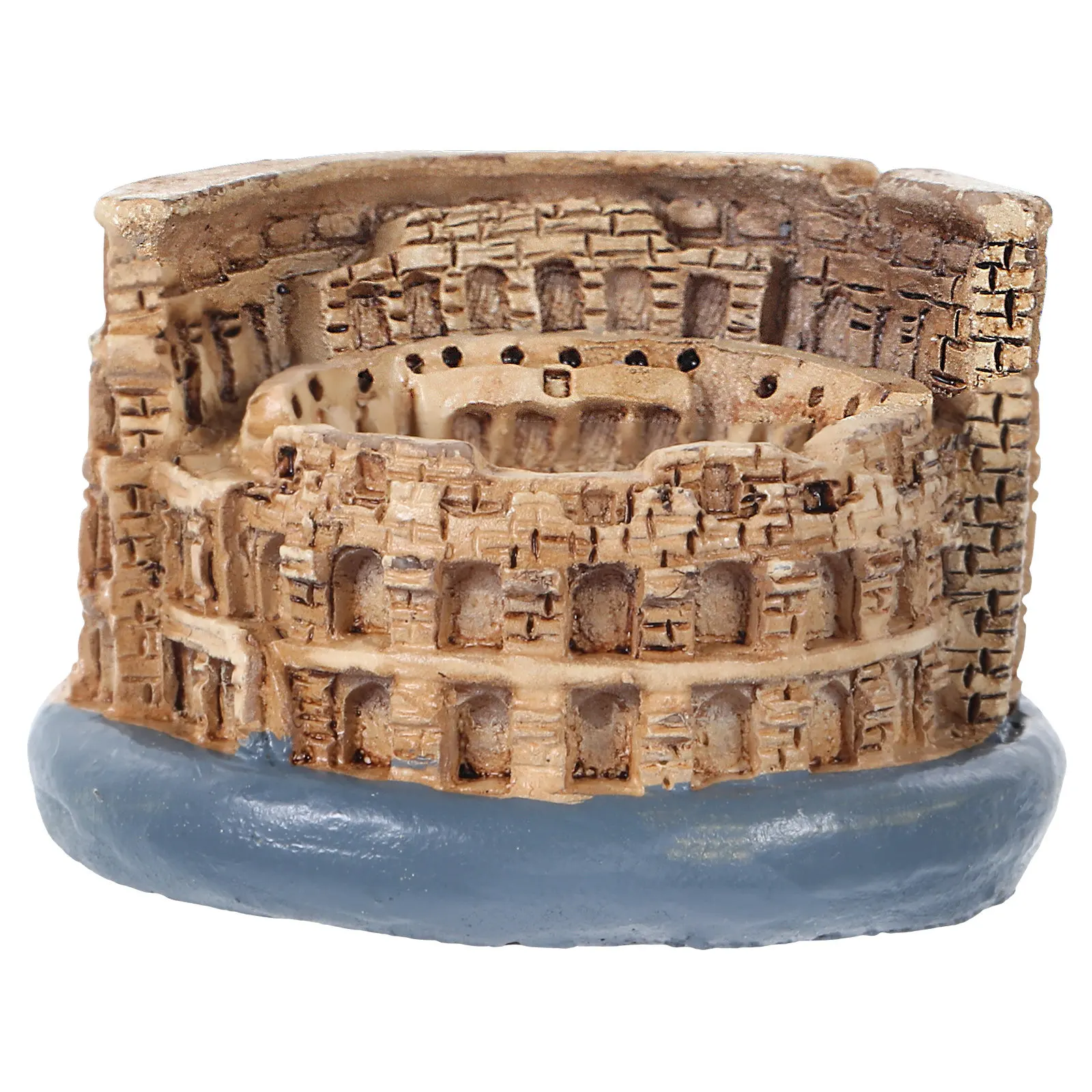 Roman Colosseum Statue Handcrafted Resin Miniature Ancient Architecture Ornament Tabletop Display Bookshelf Decor Retro European