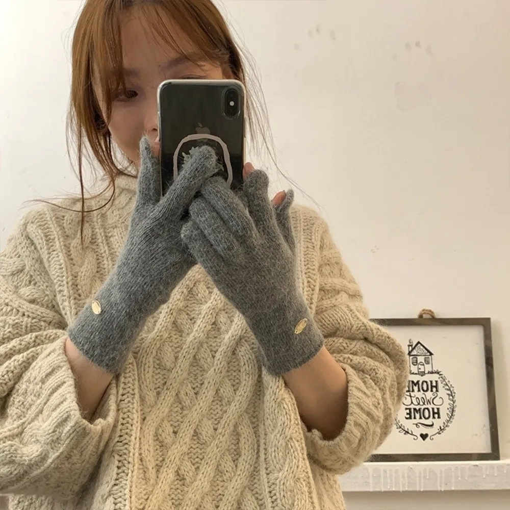 

Модные высококачественные шерстяные перчатки с сенсорным экраном, защита от холода, термоперчатки, ветрозащитные перчатки с сенсорным экраном, зимние