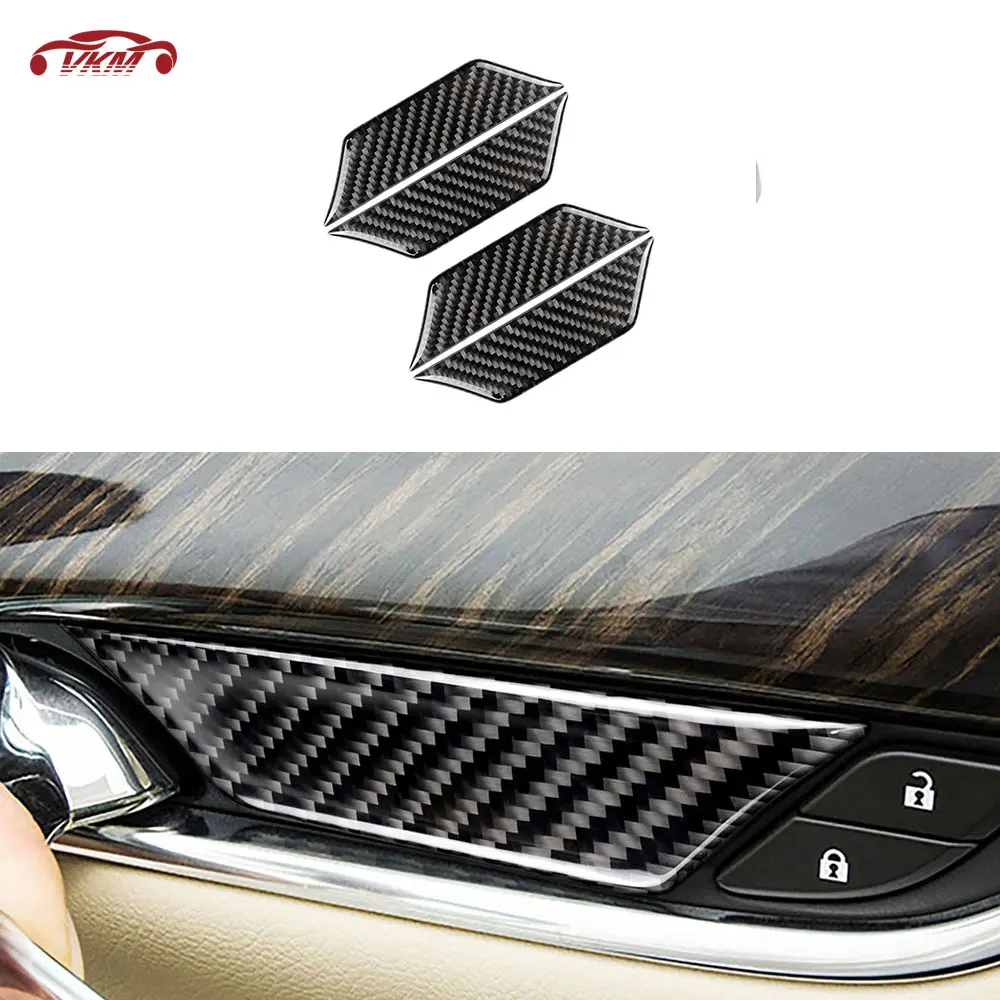 

Carbon Fiber Material Inner door bowl sticker For Cadillac XT5 2016 2017 2018 2019 Auto car Interior Decoration