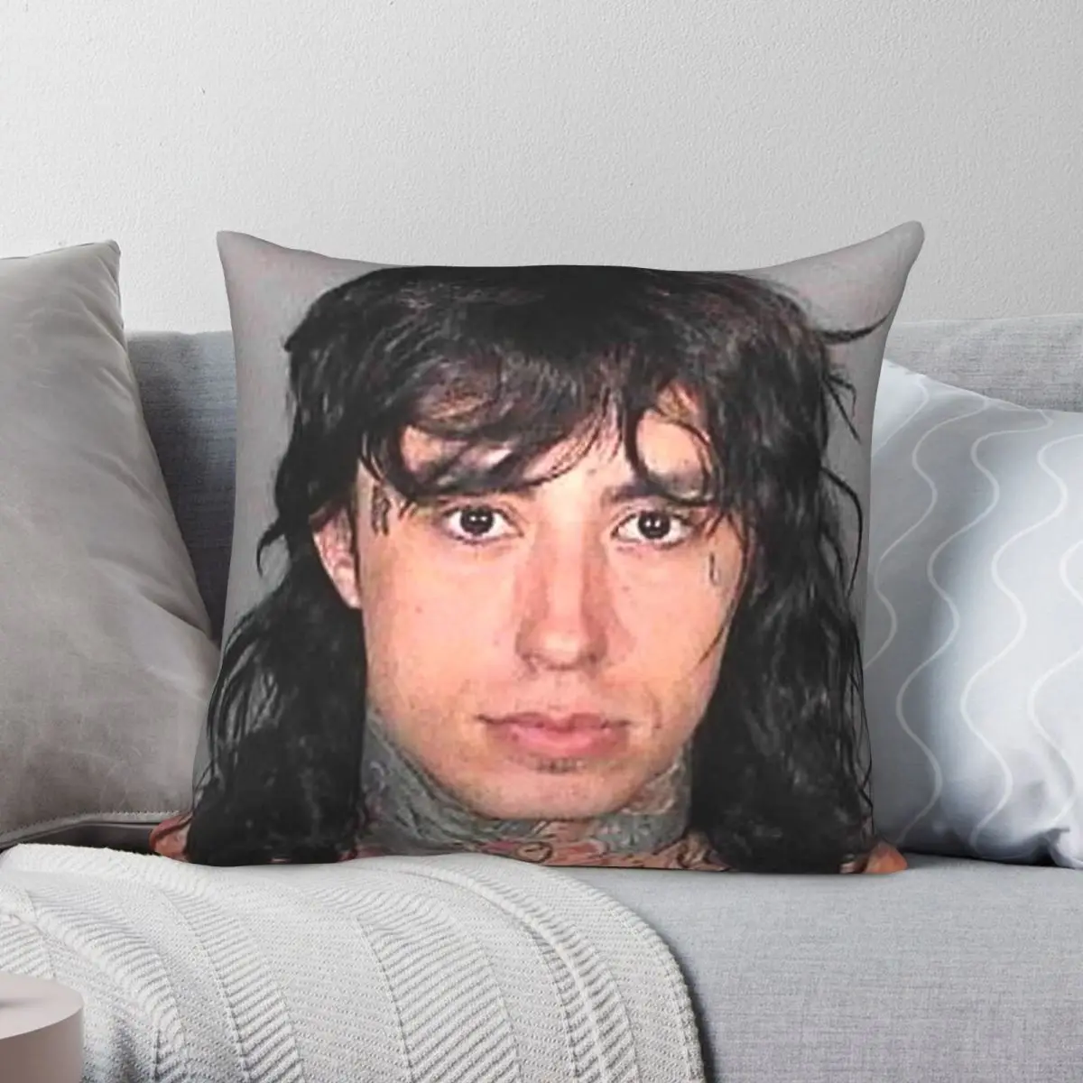 Ronnie Radke Mugshot Square Pillowcase Polyester Linen Velvet Printed Zip Decor Throw Pillow Case Sofa Cushion Cover 45x45