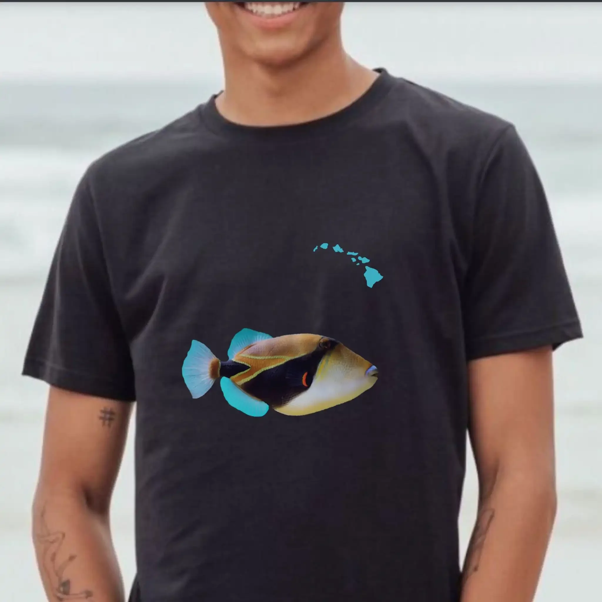 Humuhumunukunukuapua\U2019A Hawaiian Reef Triggerfish T-Shirt, Hawaii State Fish Shirt, Hawaii Fish Shirt