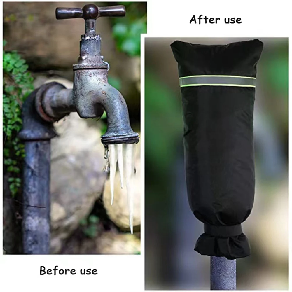 Faucet Anti-Freeze Cover Frost-proof Insulated Tap Wrap For Yard Faucets Winter Outdoor Tap Protection Sleeve for Most Faucets