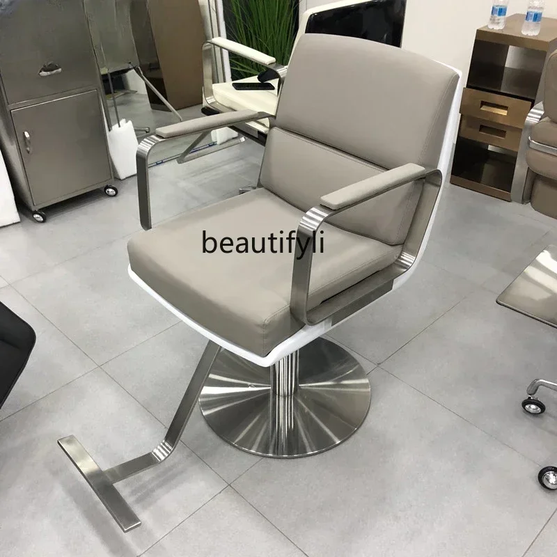Hot Dyeing Barber Shop Chair Simple Put down Hair Cutting Chair for Hair Salon High-End Hair Cutting Salon Stool