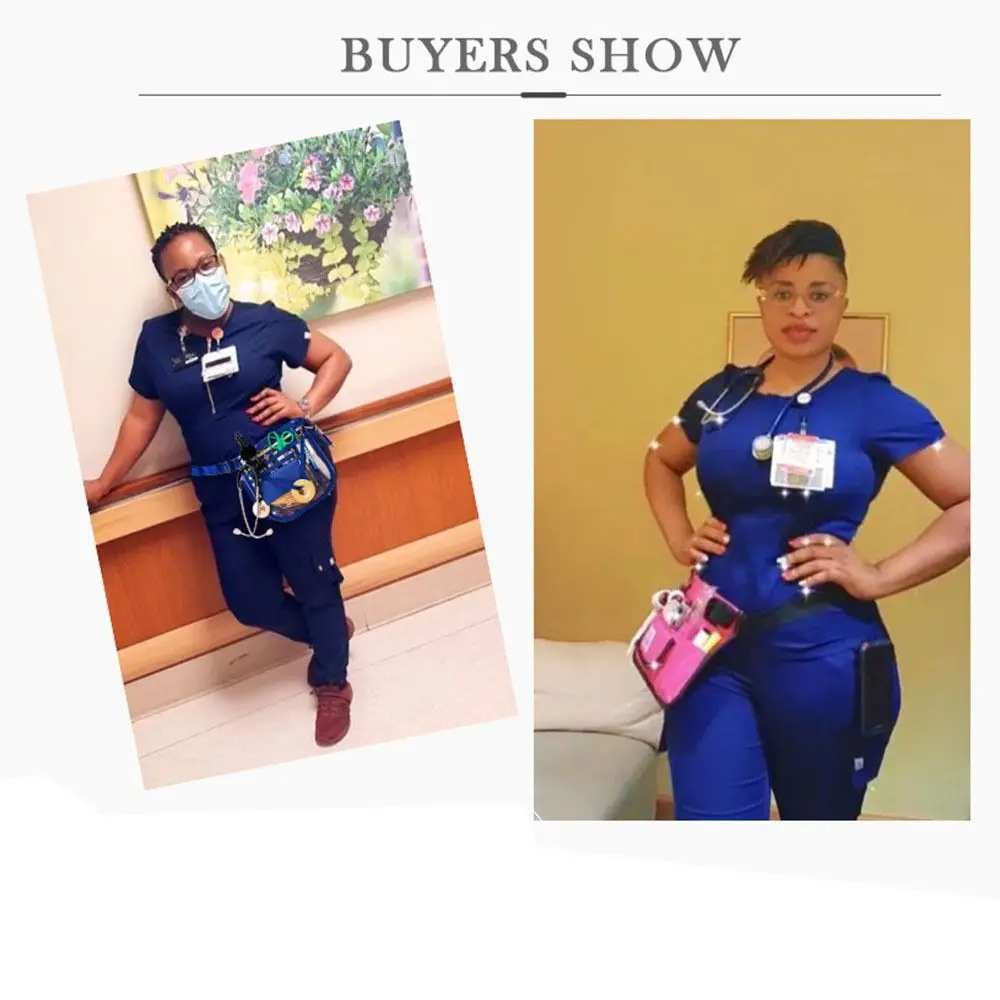 مقاوم للماء ممرضة حزمة مراوح متعددة مقصورة حامل الشريط ممرضة الخصر حقيبة المحمولة الأشرطة قابل للتعديل بولي كلوريد الفينيل ممرضة الحقيبة المرأة