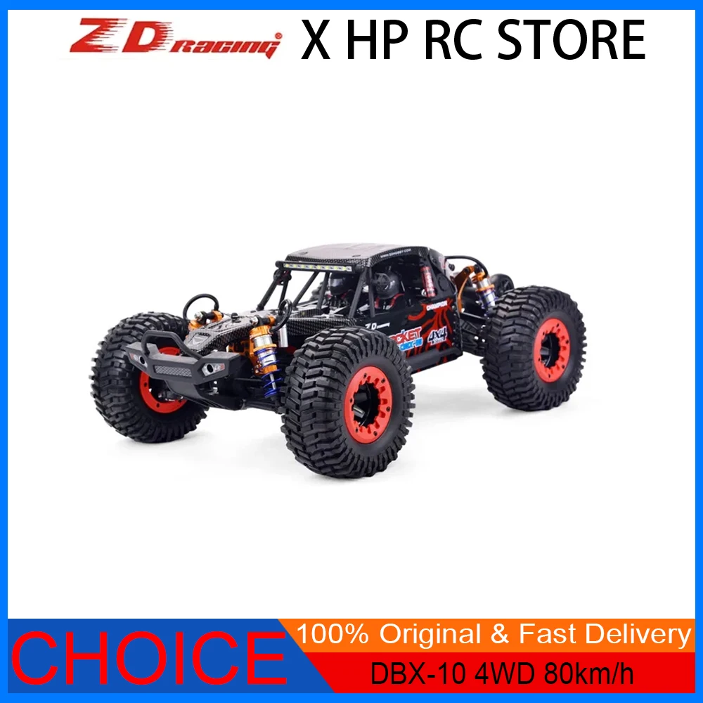 

ZD Racing ROCKET DBX-10 1/10 4WD 80km/h 2.4GHz Brushless RTR RC Desert Buggy – High-Speed Off-Road Gifts for Adults/Teens