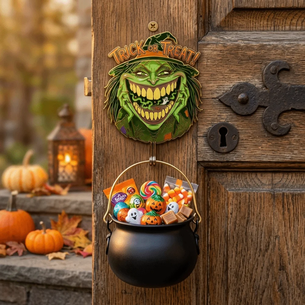 No Drill Halloween Hooks Strong Sticky Backing Lightweight Sturdy Plastic Self Adhesive Hooks Vivid Printing Traceless Sticky