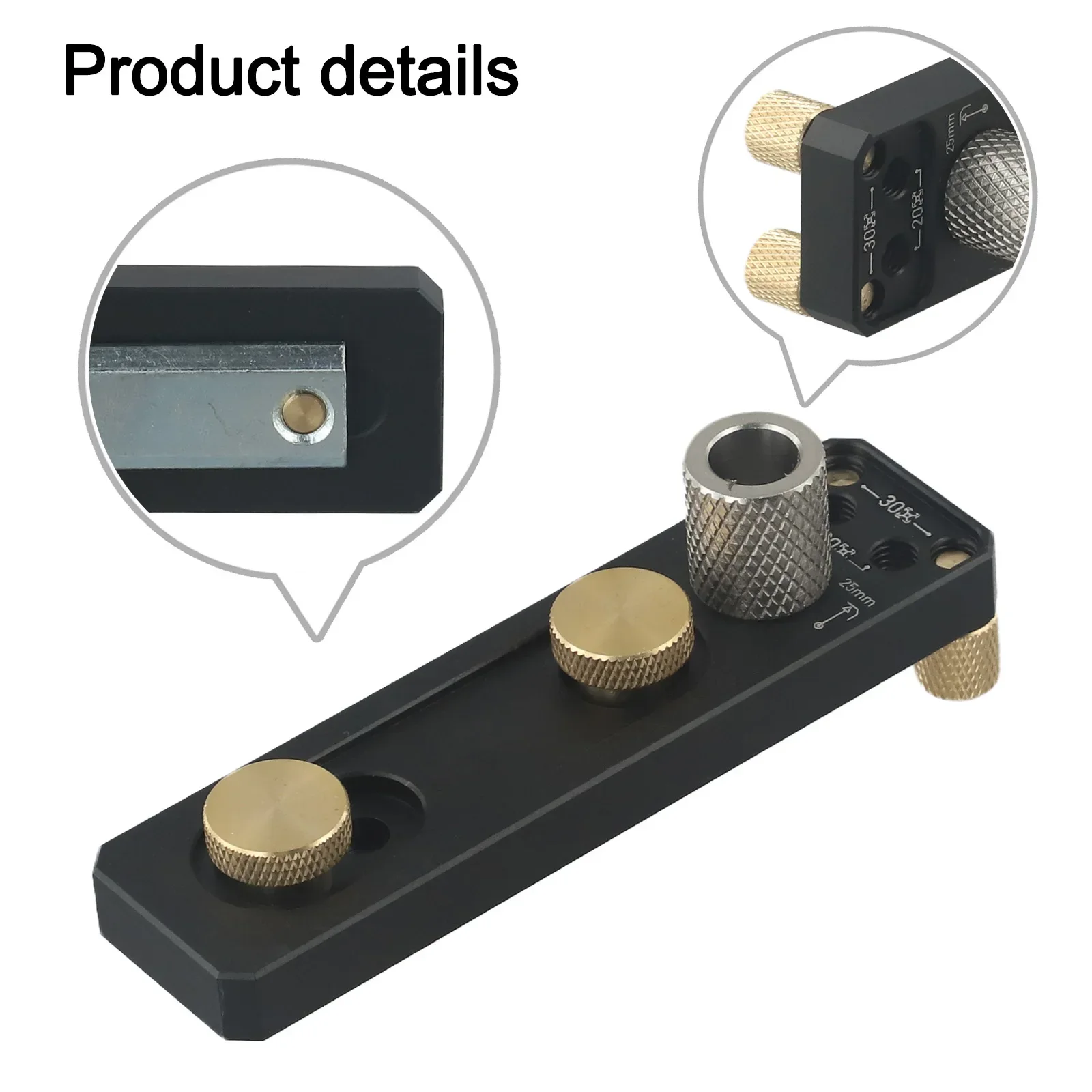 

1Set Drilling Locator Aluminum Profile Punching Auxiliary Tool Jig Guide Drilling Position Locator With Slider Wrench Drill Bit