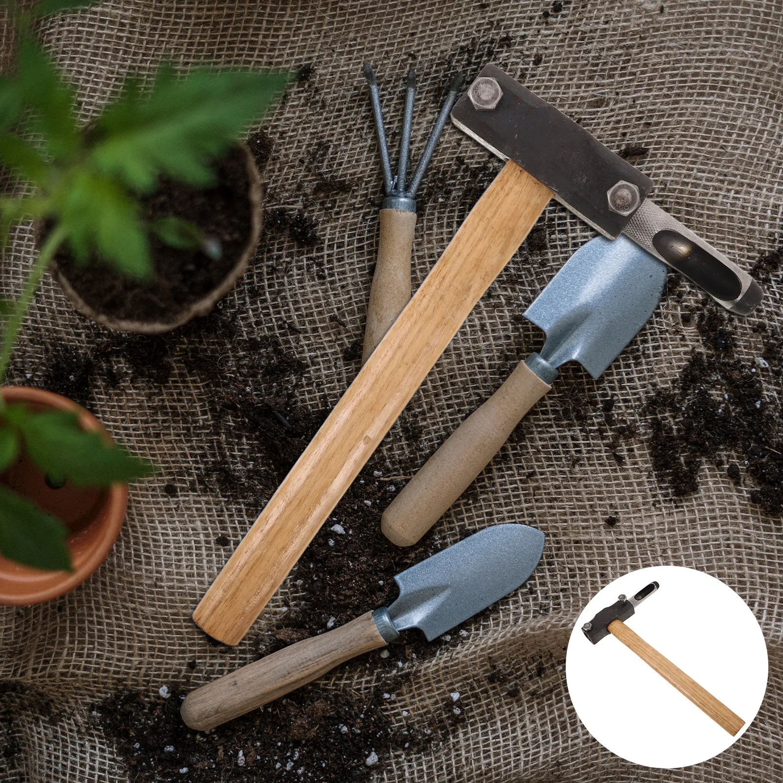 digger-garden-tool-planting-hole-puncher-transplanting-ergonomic-halloween-christmas-new-year-hammer-handle-wood-mushroom