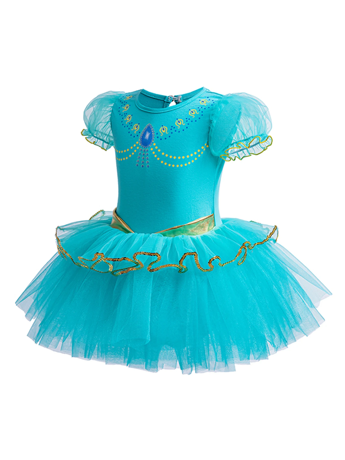 Girls Ballet Tutu Dress Camisole Tulle Skirted Leotard Ballerina Outfits Costume with crown