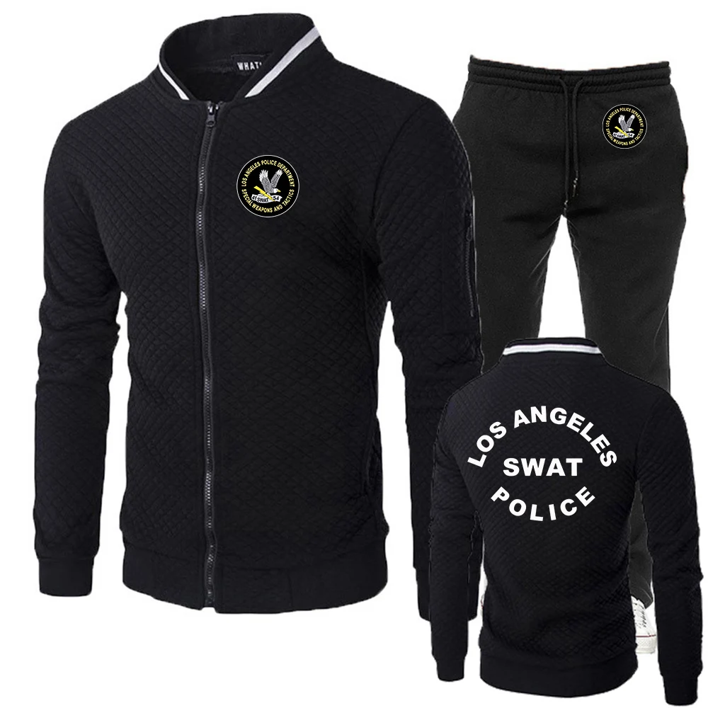 

SWAT Department Tv Series SECURITY INVESTIGATION Men's new slim-fit suit in a variety of colors - two-piece set hoodies