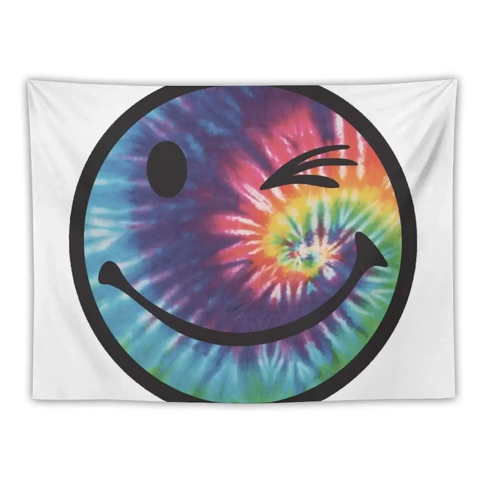 Tie Dye Wink Tapestry On The Wall Things To The Room Wallpapers Home Decor Tapestry