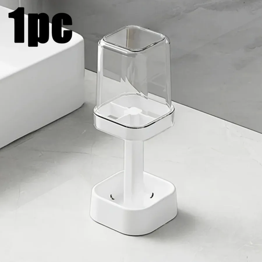 Toothbrush Holder Cup Set – 2-in-1 Mouthwash Cup & Organizer for Students, Couples & Bathroom Use – Compact & Practical - Image 5