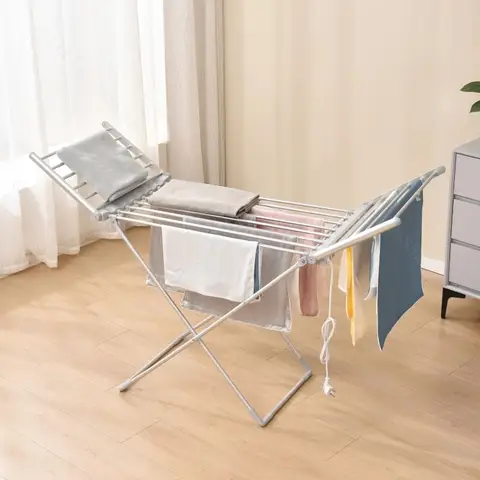 Stendibiancheria Elettrico Riscaldato, 230W Pieghevole con Temperatura Costante per Uso Domestico