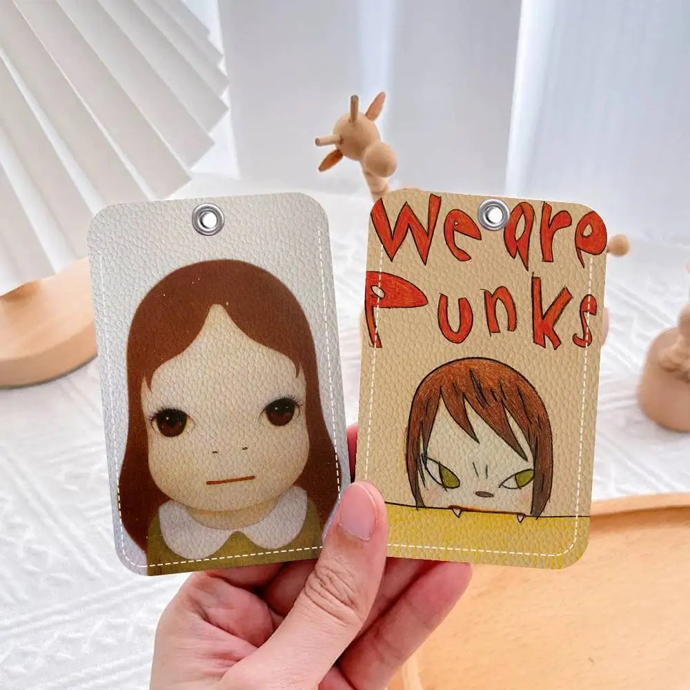

Yoshitomo Nara The Works Rectangle Keychain Card Holder, держатель для кредитных карт, держатель для студенческих удостоверений, чехол для проездных билетов