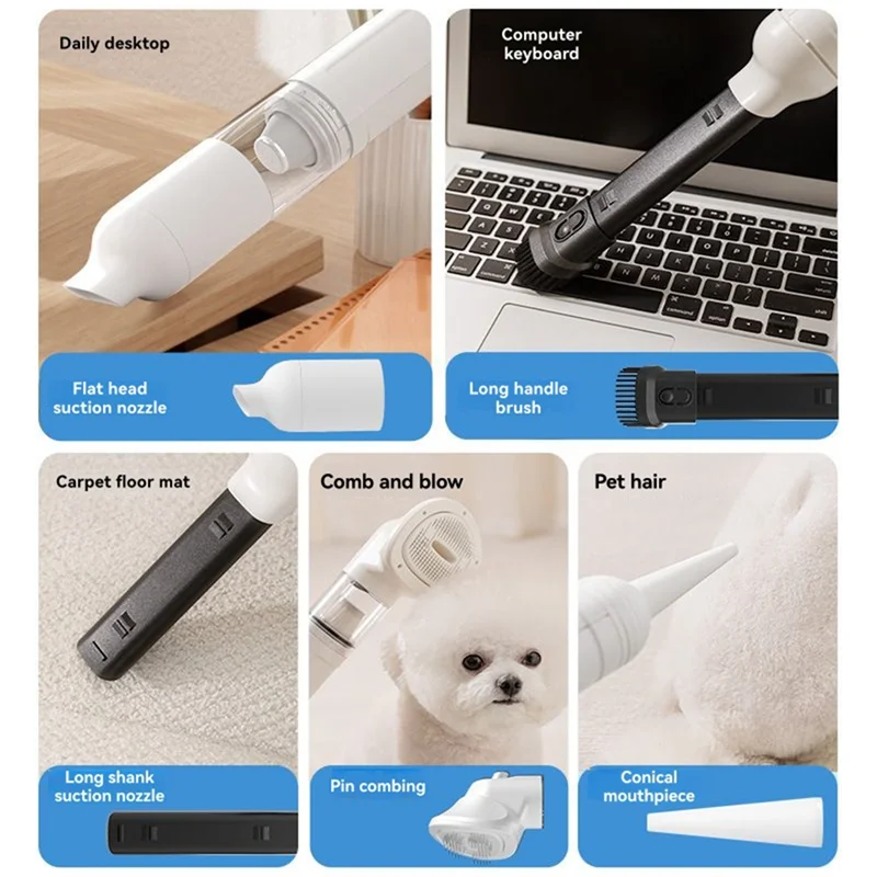 ABUS-Multifunctional Pet Comb Dogs Dryer Small And Medium-Sized Dog Noise Reduction Efficient Adsorption, Grooming Tool