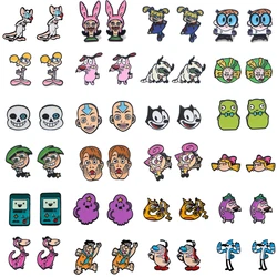 Cartoon Characters Earrings Stainless Steel Piercing Earrings for Kids Teens Women Cosplay Jewelry Accessories Gift for Girls