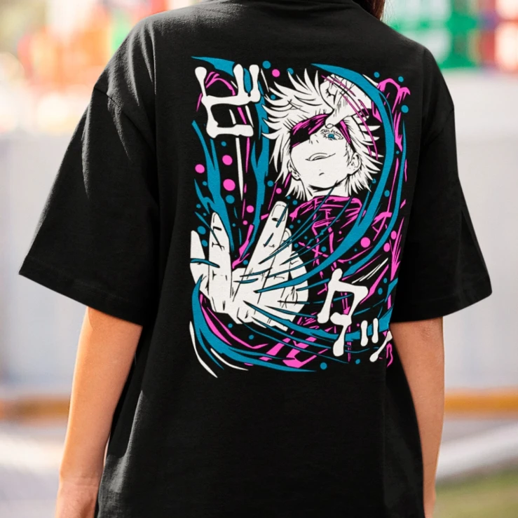 

Мужская футболка большого размера с рисунком Jujutsu Kaisen, уличная одежда в стиле аниме, женская футболка с короткими рукавами, хлопковая свободная одежда Y2k, топы, летние