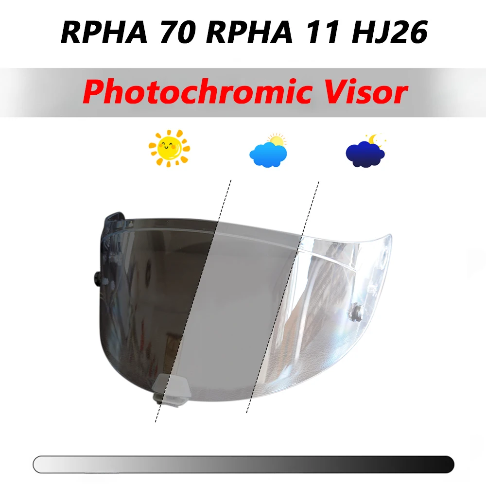 

Helmet Photochromic Visor Uv Protection Casco Moto Visera Sunshield For HJC RPHA 70 RPHA 11 Helmet hromic lens