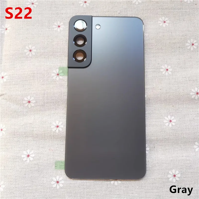S22 Housing For Samsung Galaxy S22 S901 6.1" Glass Battery Back Cover Repair Replace Door Rear Case + Camera Lens image 4