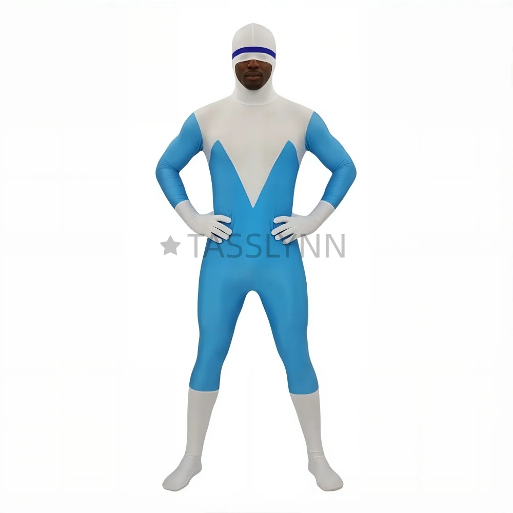 Frozone Cosplay Costume from The Incredible Bodysuit Perfect for Halloween Cosplay Stage Performances Superhero Bodysuit view 6