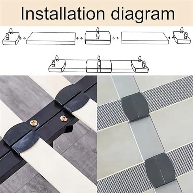 AK25-40Pcs ملحقات الأثاث البلاستيك السرير شريحة نهاية قبعات أصحاب لعقد تأمين الشرائح الخشبية مجلس السرير الهيكل العظمي الإطار