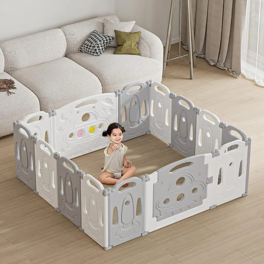 Box per bambini pieghevole per uso domestico interno ed esterno: centro attività portatile con design di sicurezza Facile da montare e da riporre ideale