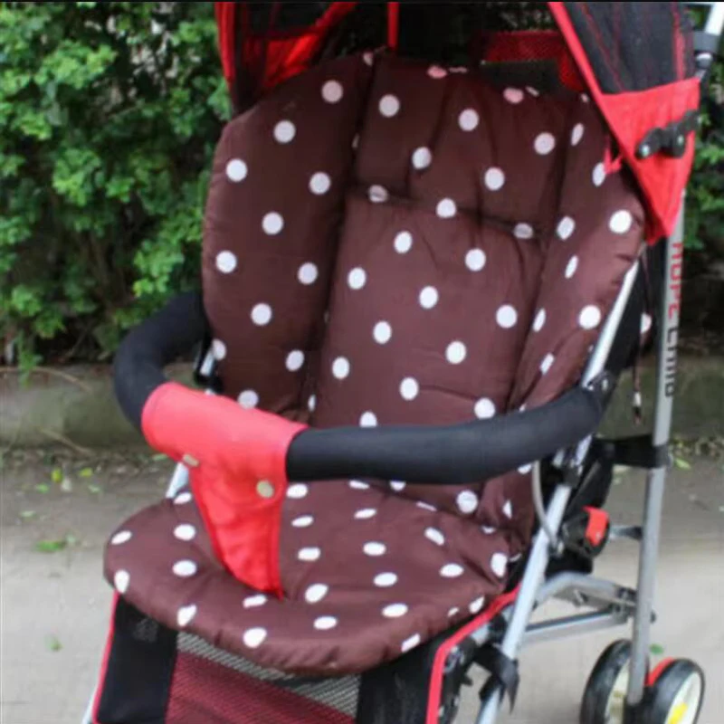 Thickened Baby Stroller Cotton Pad Baby Home Dining Chair Soft Sit Mat Simple Polka Dot Print Pattern Children Stroller Cushion