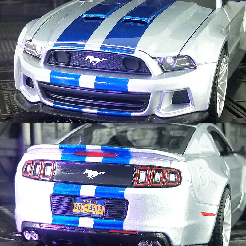 Maisto 1:24 محاكاة فورد موستانج ستريت ريسر 2014 نموذج سيارة مصنوع من خليط معدني هدية مزخرفة ثابتة ، يمكن فتح الباب #4