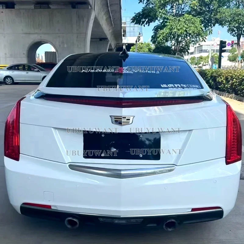 For Cadillac ATS Spoiler 2015 2016 2017 2018 2019 High Quality ABS Plastic V Style Rear Trunk Lip Spoiler Wing Car Accessories